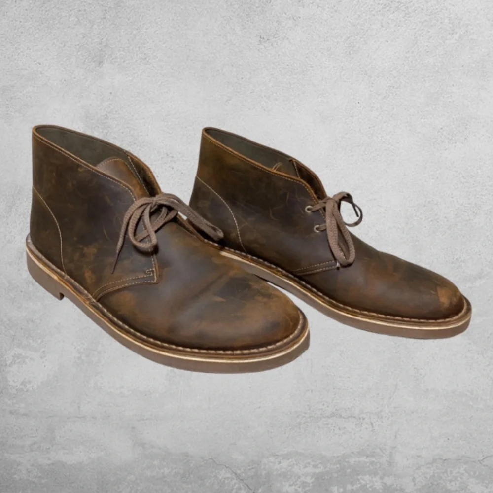 Clarks Bushacre 2 Leather Desert Chukka Boots